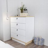 Hanah home Komoda Sahra, 72x83,1x42 cm, Hrast-bijela | Eponuda.ba