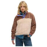 Superdry Puloverji Super Soft Mash Up Henley Kostanjeva Cene