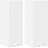 Viseći ormarić 2 pcs Bijelo 30 x 31 x 80 cm Konstruirano drvo | shoptok.hr