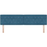 vidaXL Naslon za glavu s kristalnim gumbima tamnoplavi 180 cm baršun | shoptok.hr
