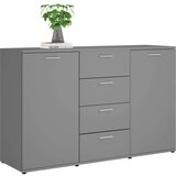  Komoda siva 120 x 35 5 x 75 cm od konstruiranog drva | shoptok.hr