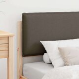  Krevetni okvir s tapiciranim uzglavljem Sivo-smeđa 75 x 190 cm | shoptok.hr