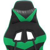  Igraća stolica crno-zelena od umjetne kože | shoptok.hr