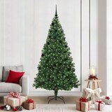 vidaXL Umjetno božićno drvce Zelena 210 cm PVC i Čelik i Plastika | shoptok.hr