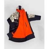 Nexus Long Sleeve Surf poncho dual camo orange
