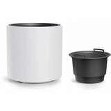 Prosperplast HEOS DBHER300-S449 tegla za cvijeće s umetkom 19 L – Ø 29,8 × 29 cm, UV i mraz otporna, bijela Cijene