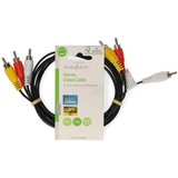  CVGL24300BK15 3xRCA muski na 3xRCA muski, Nickel Plated, 480p, 1.50m PVC, Black | ePonuda.com