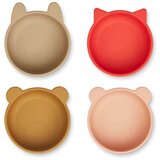 Liewood set štirih skledic iz silikona iggy apple red/tuscany rose multi mix Cene