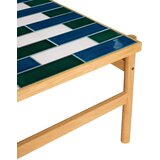 Hübsch Črno-bela/v naravni barvi klubska mizica v hrastovem dekorju 61x132 cm Motif – | Shoptok.si