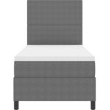  LED Box Spring Krevet Svijetlo siva i bijela. 90 x 190 cm | shoptok.hr