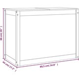vidaXL Kutija za rublje 88,5x44x66 cm od masivne borovine | shoptok.hr