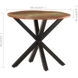  Bočni stolić 68 x 68 x 56 cm od masivnog obnovljenog drva | shoptok.hr