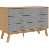  Ladičar OLDEN sivo-smeđi od masivne borovine | shoptok.hr