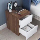  Noćni stočić WALNUT 46,8x35 cm braon/bela | Eponuda.com