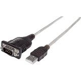 Manhattan Priključni kabel USB 1.1\, Seriell [1x USB 1.1 vtič A - 1x D-SUB-vtič 9pol.] 0.45 m črno-siv (20416494) | Shoptok.si