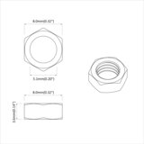  Šesterokutna matica 23377 pcs Srebrno Metal | Eponuda.com
