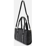 Valentino Shopper torba 'Candle' crna / bijela / bijela melange | shoptok.hr