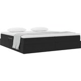  Krevet s madracem i skladištem Crna 200 x 200 cm Baršun | shoptok.hr