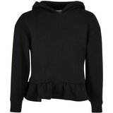 Urban Classics Girls' Organic Volants Hoody Black | Shoptok.si