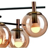  Luster na šipci LILOU 6xE14/5W/230V zlatna/crna/zadimljeno bež | Eponuda.com
