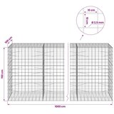  Gabion s žicom debljine 3 5 mm i mrežom 10x10 cm - 100 cm 150 cm 1000 cm | shoptok.hr