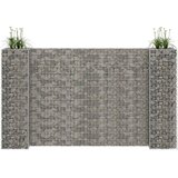 Gabionska sadilica u H-obliku od čelične žice 260 x 40 x 150 cm | shoptok.hr