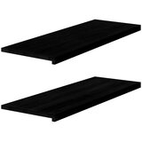  Prozorske klupice 2 kom tamnosmeđe 110x40x2 cm masivne hrast | shoptok.hr