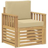  2 Komad Set vanjskih sofa Poliester Bijela i Bež | shoptok.hr