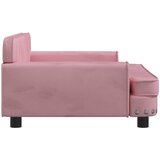  Dječja fotelja ružičasta 90 x 53 x 30 cm baršunasta | shoptok.hr