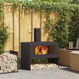  Kamin Crna 80 x 50 x 96 cm Čelična vrata | shoptok.hr