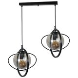 Opviq nepal 2 li Sıralı siyah Füme Camlı Sarkıt blackfume chandelier Cene