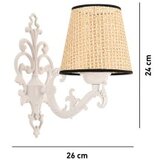 Opviq zidna lampa claire coral natural white