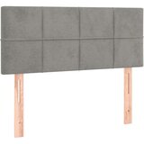  s oprugama i madracem svjetlosivi 120x190 cm baršunasti | shoptok.hr