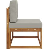 Vanjski krajnji kauč s jastukom Prirodna 91 x 63 x 73 cm | shoptok.hr