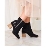Resti Black eco-suede women's high stiletto boots Acimra | ePonuda.com