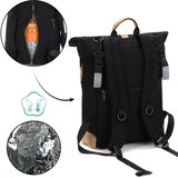 Fillikid torba/nahrbtnik za mamo Rolltop Berlin, črn | Shoptok.si
