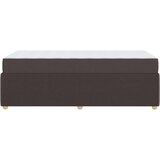  Posteljni okvir z vzmetnico Temno rjava 90 x 190 cm blago, (5000069888) | Shoptok.si