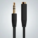kabl audio 3.5mm M/M crna usic R2MAUXEXTBLACK, 1.5m