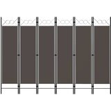 Sobna pregrada sa 6 panela antracit 240 x 180 cm | shoptok.hr