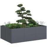 vidaXL Sadilnik antracit 120x80x40 cm Jeklo | Shoptok.si