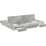  Krevetna konstrukcija za pohranu sivo Sonoma Beton siva | shoptok.hr