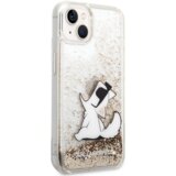 Karl Lagerfeld Maska za telefon Karl Lagerfeld Hc Liquid Glitter Choupette za iPhone 14 6.1 zlatna (KLHCP14SGCFD)
