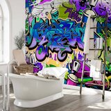  Foto tapeta - Graffiti: violet theme 300x210 Vodootporna | shoptok.hr