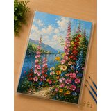  BOJENJE PO BROJEVIMA SET CVETIĆI 40X50CM *AK Cene