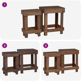  Stalak za biljke 2 pcs Smeđa 70 x 11 x 27 cm Drvo od mahagonija | Eponuda.ba