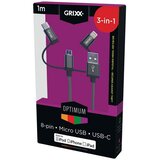 GRIXX Kabel 3 u 1 za smartphone, pametni telefon ili tablet | shoptok.hr
