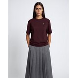 Lacoste T-shirt en coton doux relaxed fit Bordo | shoptok.hr