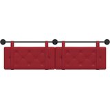  Držeće uzglavlje Zidne Vinska crvena 190 x 55 x 5 cm Lažna koža - boja crnog vina 180 cm bez LED | shoptok.hr