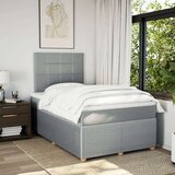vidaXL Krevet s oprugama i madracem svjetlosivi 120x190 cm od tkanine | shoptok.hr