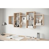 P & B Stenski Regal Trio, Barva Hrasta | Shoptok.si